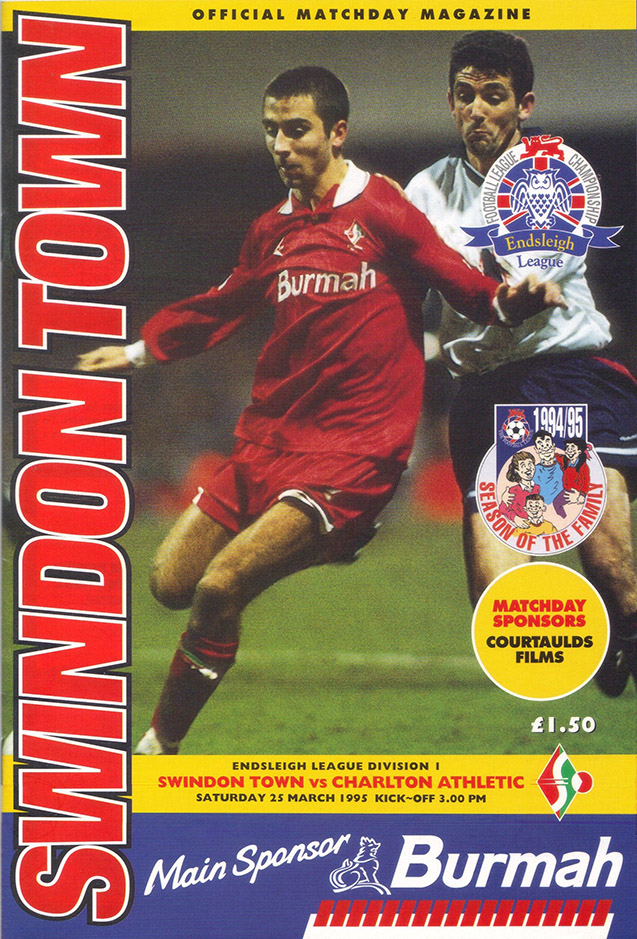 <b>Saturday, March 25, 1995</b><br />vs. Charlton Athletic (Home)